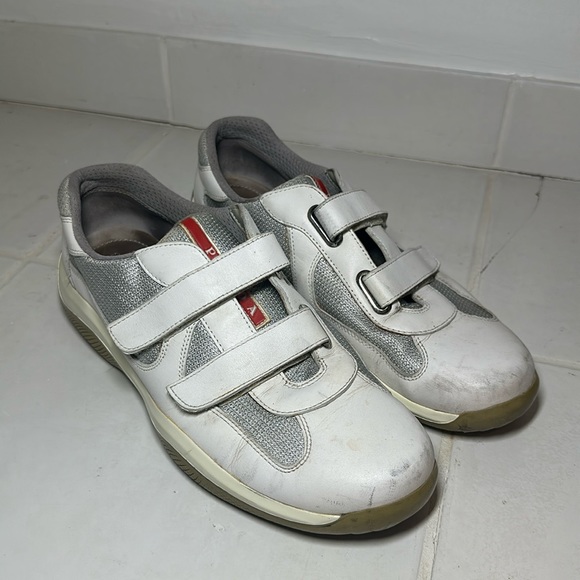 Prada Americas Cup Velcro Sneaker Men's Prada Size 8.5 - Picture 1 of 10